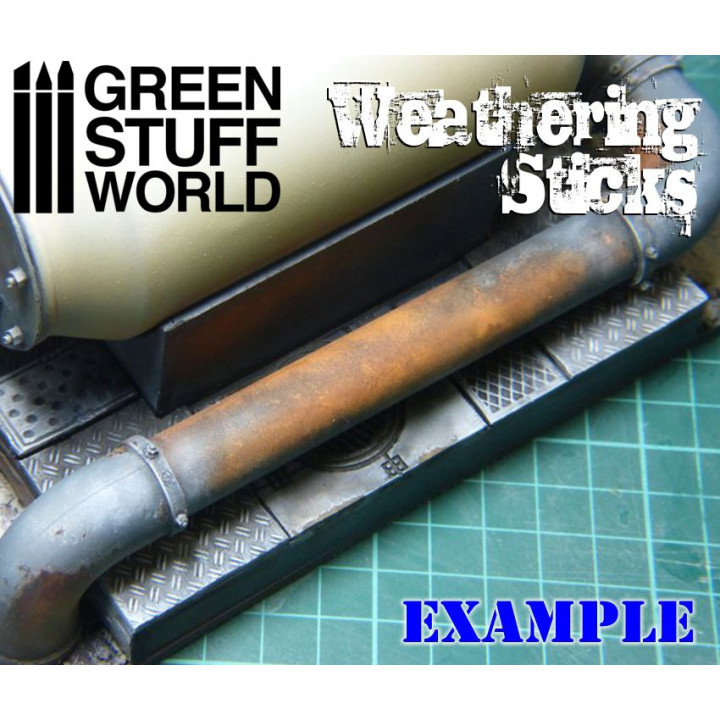 Weathering Sticks 8mm (set 3pc) / Weathering paličky 8mm (sada 3 ks)