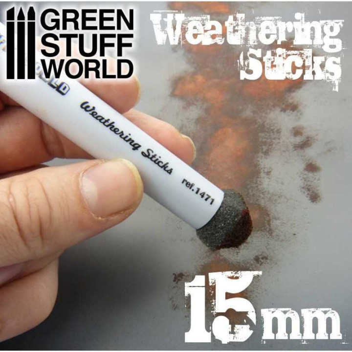 Weathering Sticks 15mm (set 2pc) / Weathering paličky 15 mm (sada 2 ks)
