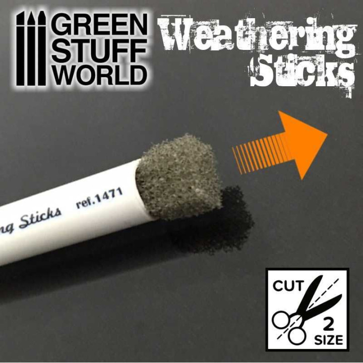Weathering Sticks 15mm (set 2pc) / Weathering paličky 15 mm (sada 2 ks)