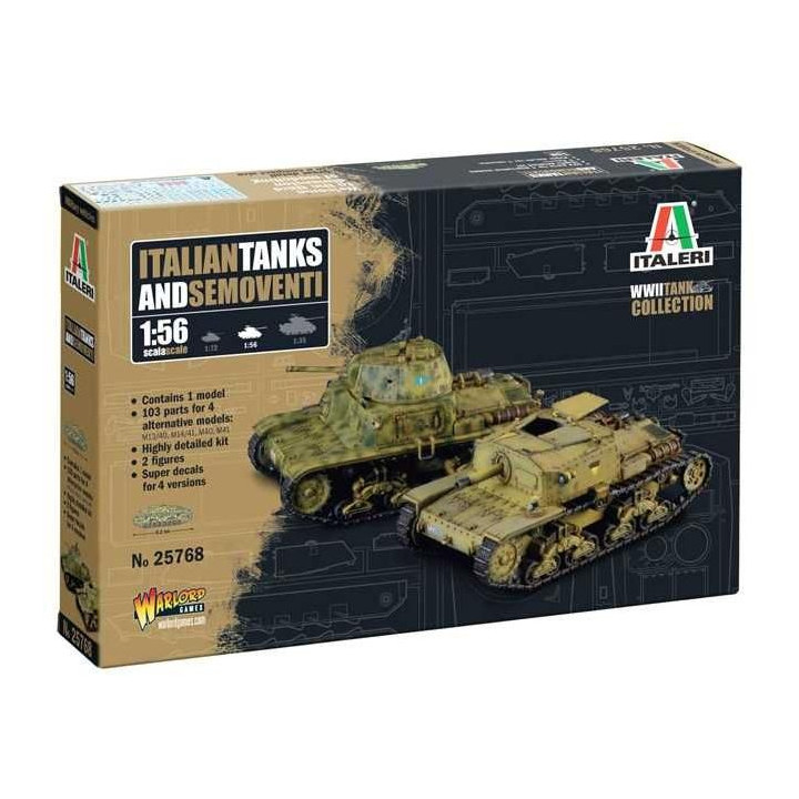 Model Kit tank 25768 - Italian tanks and semoventi (1:56)