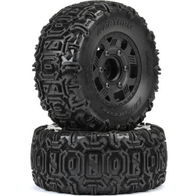 Duratrax kolo 2.2"/3.0" Warthog H12/14mm černé (2)