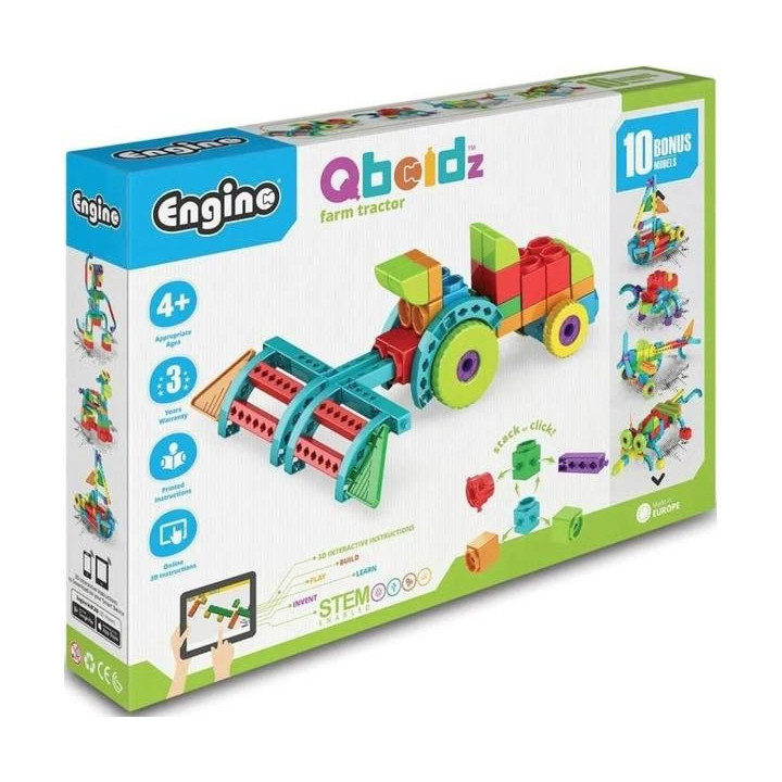 Engino Qboidz traktor 10 modelů