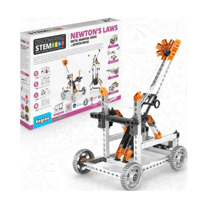 Engino Stem Newtonovy zákony setrvačnost, hybnost, kinetická a potenciální energie