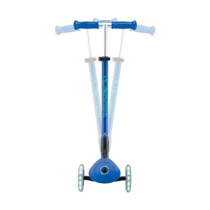 Globber - Koloběžka Primo Plus Lights V2 skládací Blue/Emerald Green