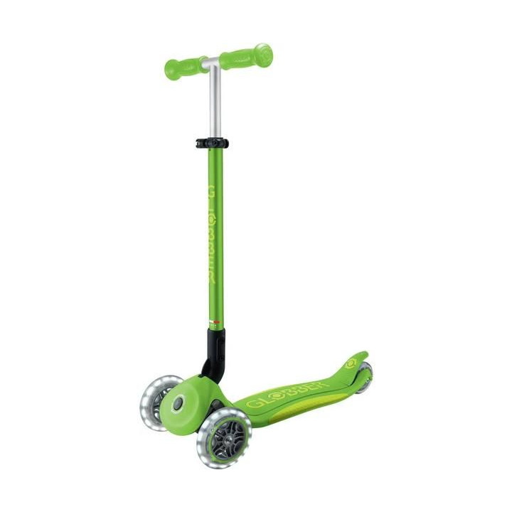 Globber - Koloběžka Primo Plus Lights V2 skládací Blue/Emerald Green