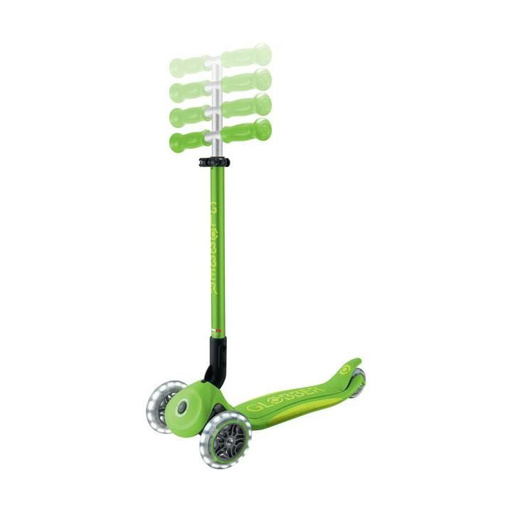 Globber - Koloběžka Primo Plus Lights V2 skládací Blue/Emerald Green