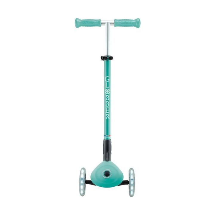 Globber - Koloběžka Primo Plus Lights V2 skládací Blue/Emerald Green