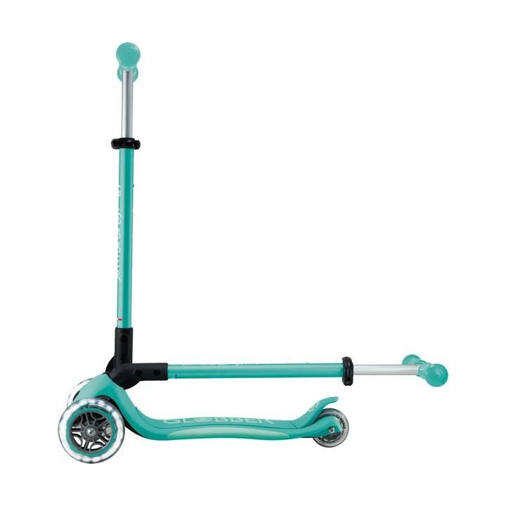 Globber - Koloběžka Primo Plus Lights V2 skládací Blue/Emerald Green