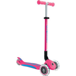 Globber - Koloběžka Primo Plus Lights V2 skládací Fuchsia/Sky Blue