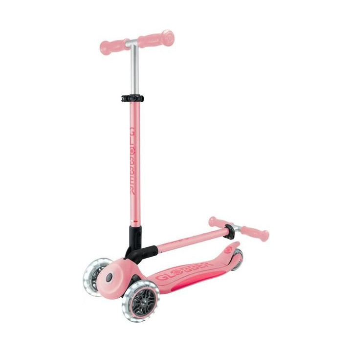 Globber - Koloběžka Primo Plus Lights V2 skládací Fuchsia/Sky Blue