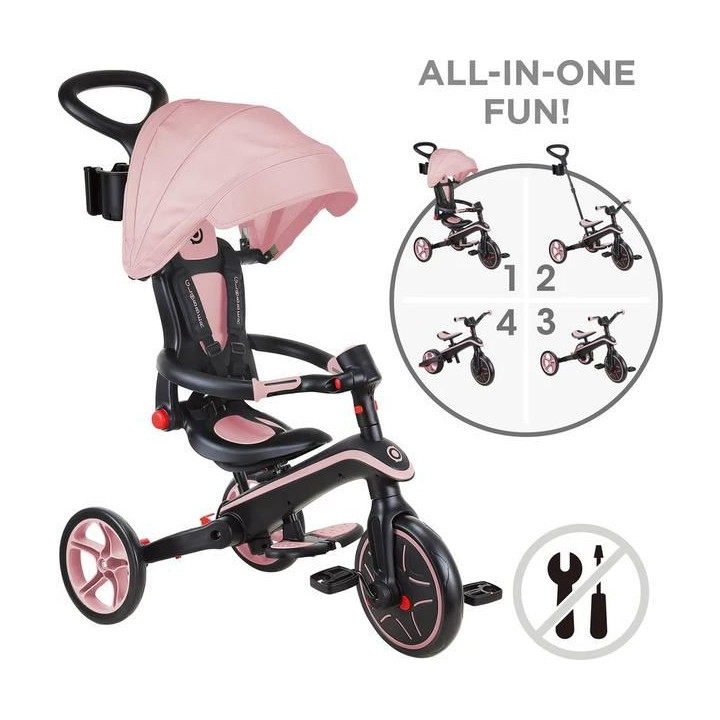 Globber - Tříkolka Explorer Trike 4in1 skládací Teal