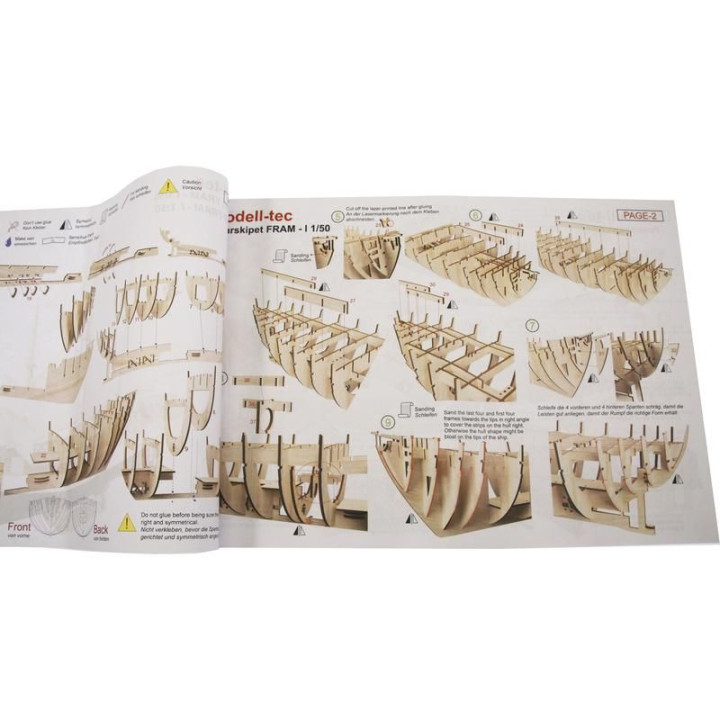 Modell-Tec Fram I. výzkumná polární loď 1:50 kit
