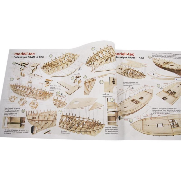 Modell-Tec Fram I. výzkumná polární loď 1:50 kit