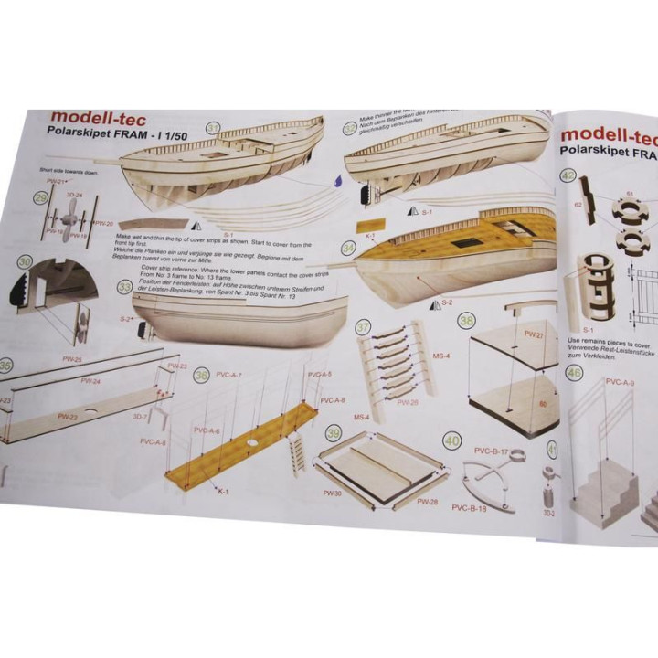 Modell-Tec Fram I. výzkumná polární loď 1:50 kit