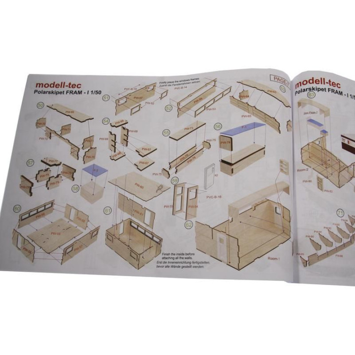 Modell-Tec Fram I. výzkumná polární loď 1:50 kit
