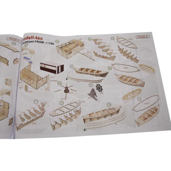 Modell-Tec Fram I. výzkumná polární loď 1:50 kit