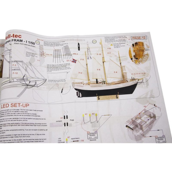 Modell-Tec Fram I. výzkumná polární loď 1:50 kit
