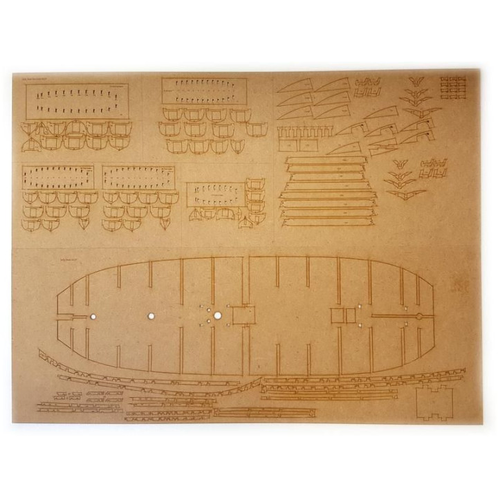 Vanguard Models HMS Indefatigable 1794 1:64 kit