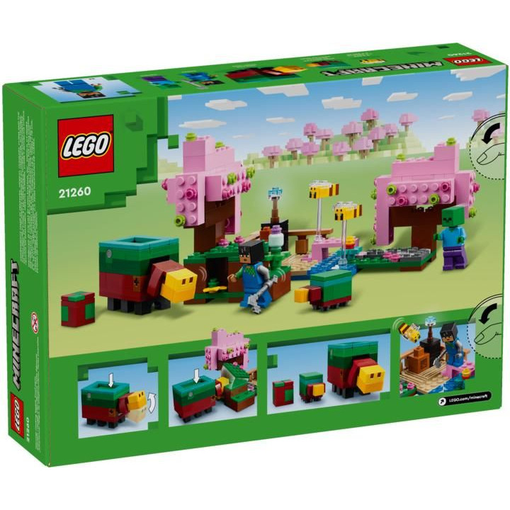 LEGO Minecraft - Zahrada s rozkvetlými třešněmi
