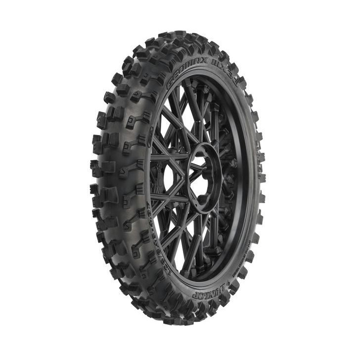 Pro-Line kolo s pneu Dunlop Geomax MX33 V2 Bead CR4 přední, disk černý: PM-MX