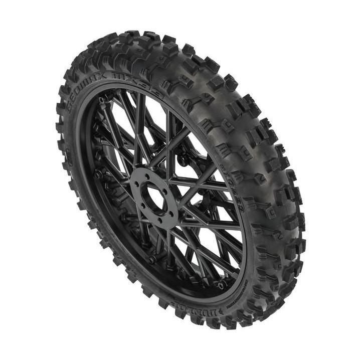 Pro-Line kolo s pneu Dunlop Geomax MX33 V2 Bead CR4 přední, disk černý: PM-MX