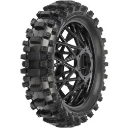 Pro-Line kolo s pneu Dunlop Geomax MX33 V2 Bead CR4 zadní, disk černý: PM-MX