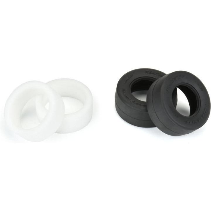 Pro-Line pneu Reaction HP No-Prep Drag Racing BELTED (2): Losi Mini No-Prep Drag