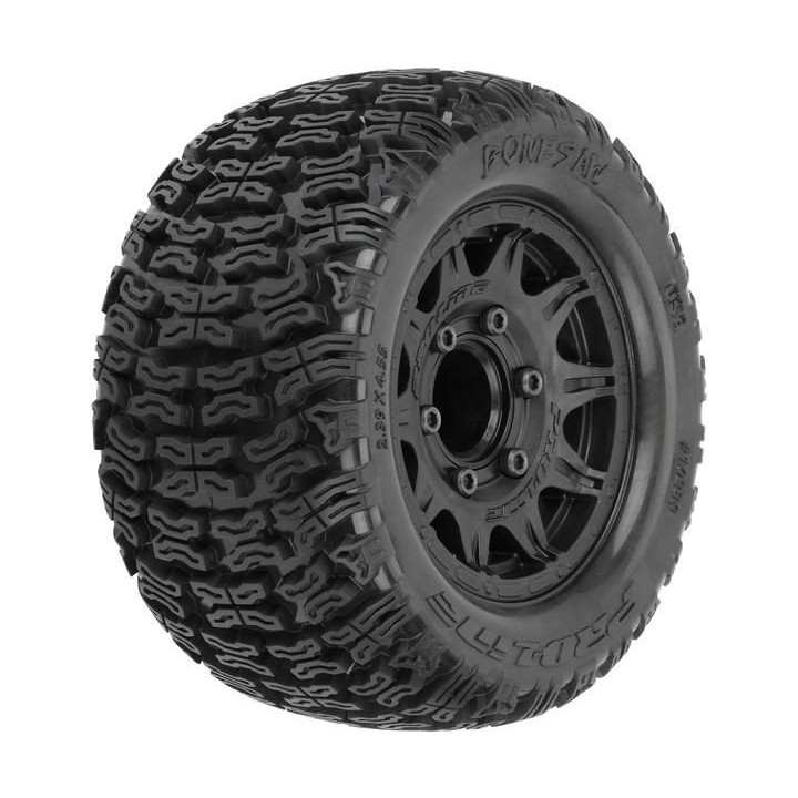 Pro-Line kolo s pneu 1:10 Bonesaw 2.8", H12/H14 disk černý (2)