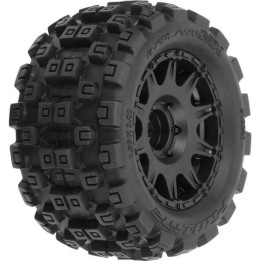 Pro-Line kolo 1:18 Badlands MX 1.85" F/R MTD, disk H12 černý: Granite GROM