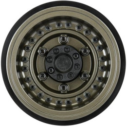 Pro-Line disk 2.9" Black Rhino Armory Gunmetal Aluminum Dual Offset (+5/+10): Axial SCX6