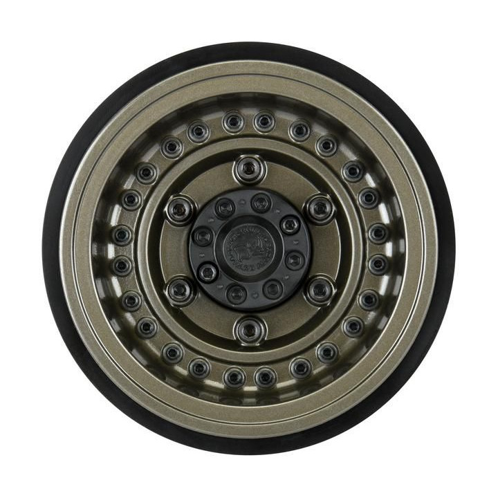 Pro-Line disk 2.9" Black Rhino Armory Gunmetal Aluminum Dual Offset (+5/+10): Axial SCX6