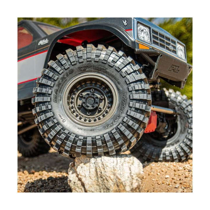 Pro-Line disk 2.9" Black Rhino Armory Gunmetal Aluminum Dual Offset (+5/+10): Axial SCX6