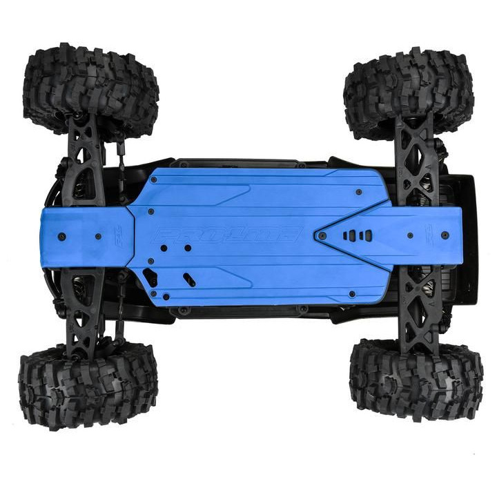 Pro-Line ochrana šasi Bash Armor modrá: Arrma 3S delší rozvor
