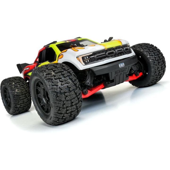 Pro-Line ramena přední Bash Armor červené: Arrma 3S