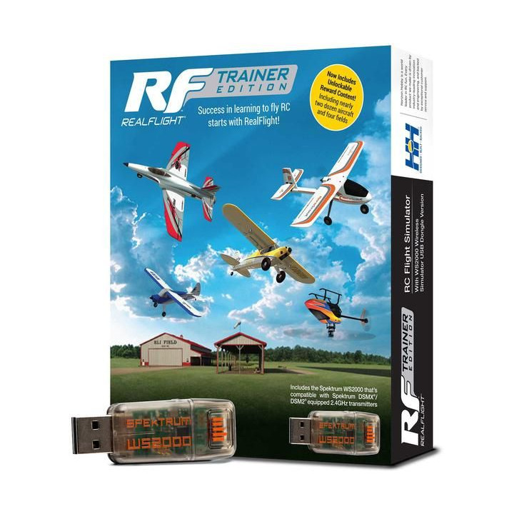 RealFlight Trainer Edition RC letecký simulátor, WS2000 bezdrátové USB rozhraní