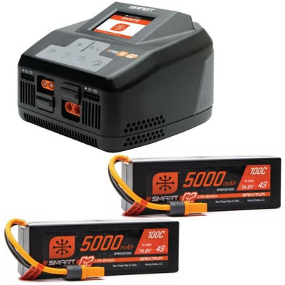 Spektrum Smart Powerstage G2 Car 8S 5000mAh 4S IC5 (2), S2100
