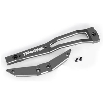 Traxxas přepážka šasi přední hliníková šedá