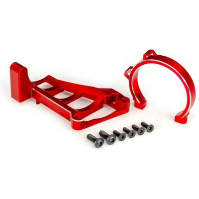 Traxxas držák motoru hliníkový červený