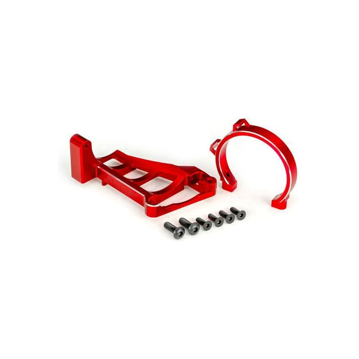 Traxxas držák motoru hliníkový červený