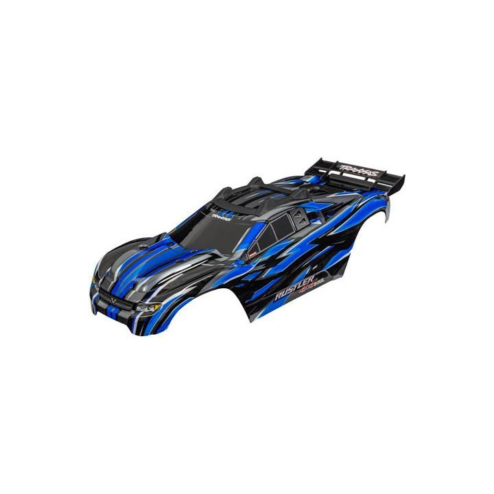 Traxxas karosérie Rustler 4X4 VXL modrá (bezsponková)