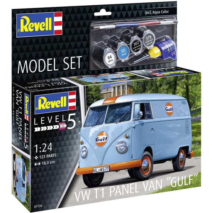 ModelSet auto 67726 - VW T1 Panel Van (Gulf Decoration) (1:24)