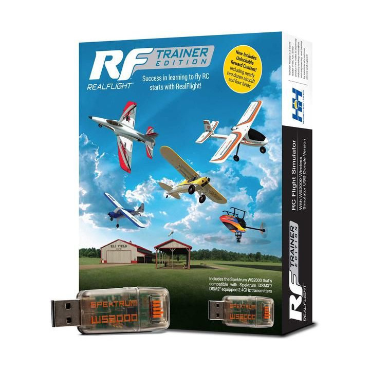 RealFlight Trainer Edition RC letecký simulátor, WS2000 bezdrátové USB rozhraní