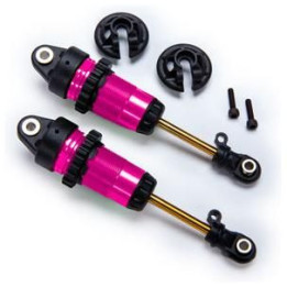Traxxas tlumič GTR long růžový PTFE TiN (2)