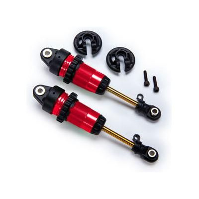 Traxxas tlumič GTR long červený PTFE TiN (2)