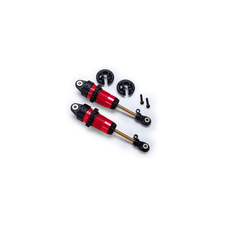 Traxxas tlumič GTR long červený PTFE TiN (2)