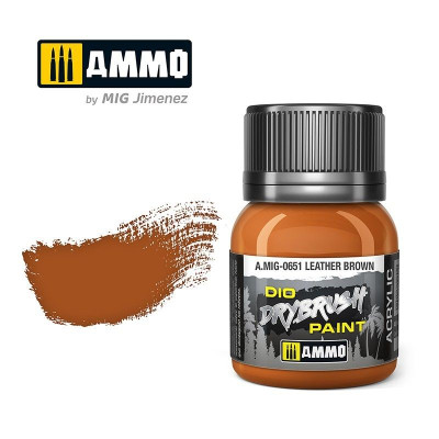 DRYBRUSH Leather Brown 40ml / A.MIG-0651