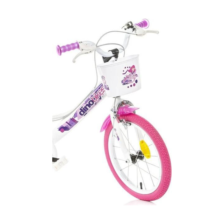 DINO Bikes - Dětské kolo 16" Fairy bílé