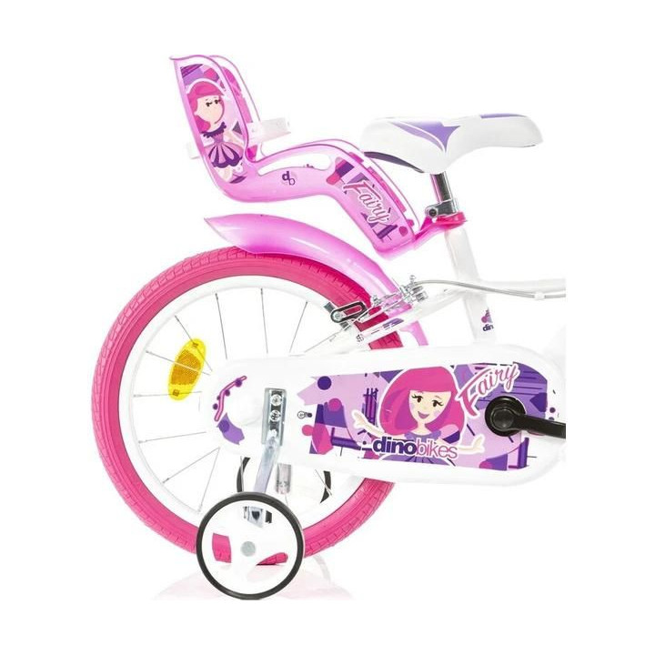 DINO Bikes - Dětské kolo 16" Fairy bílé