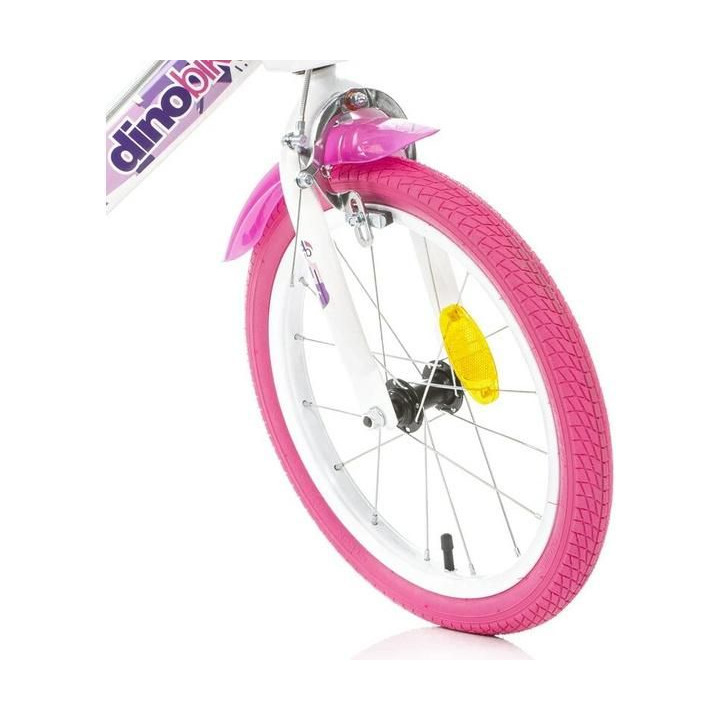 DINO Bikes - Dětské kolo 16" Fairy bílé