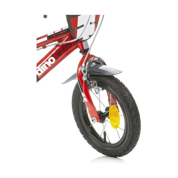 DINO Bikes - Dětské kolo 12" červené